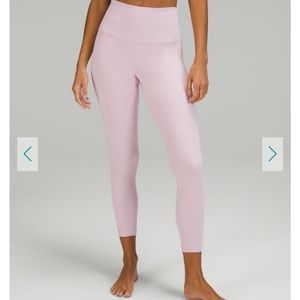 Lululemon align high rise pant. Pink peony, size 12 25” inseam.